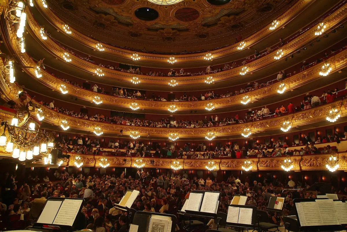 The auditorium of the Liceu