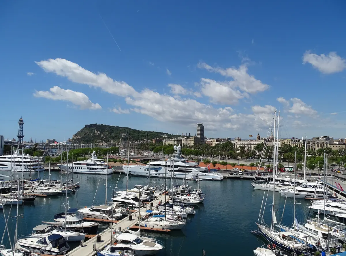 The marina at Port Vell