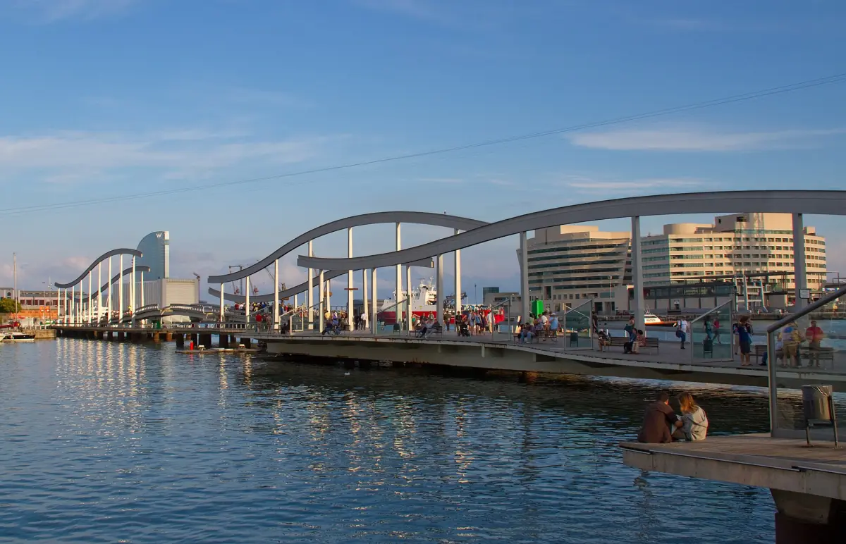 The Rambla de Mar footbridge