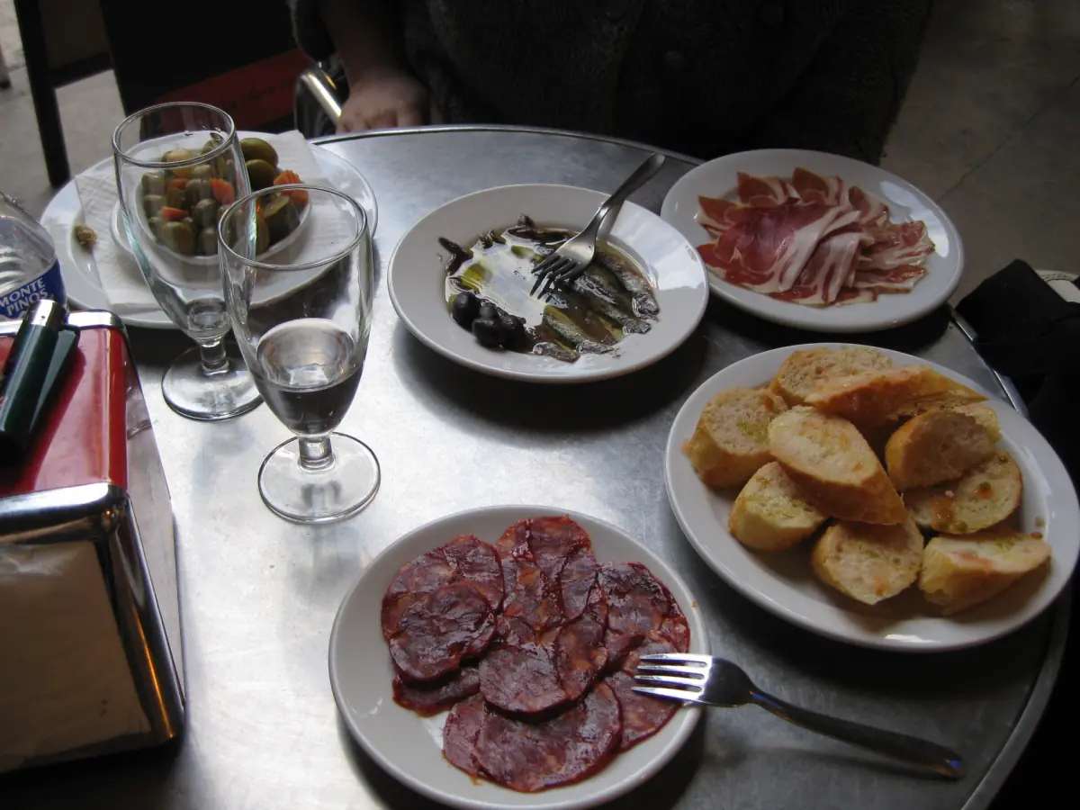 A table of tapas